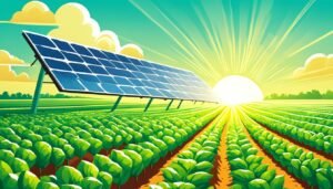 Read more about the article Agrivoltaics: Farming Meets Solar Power In 2024